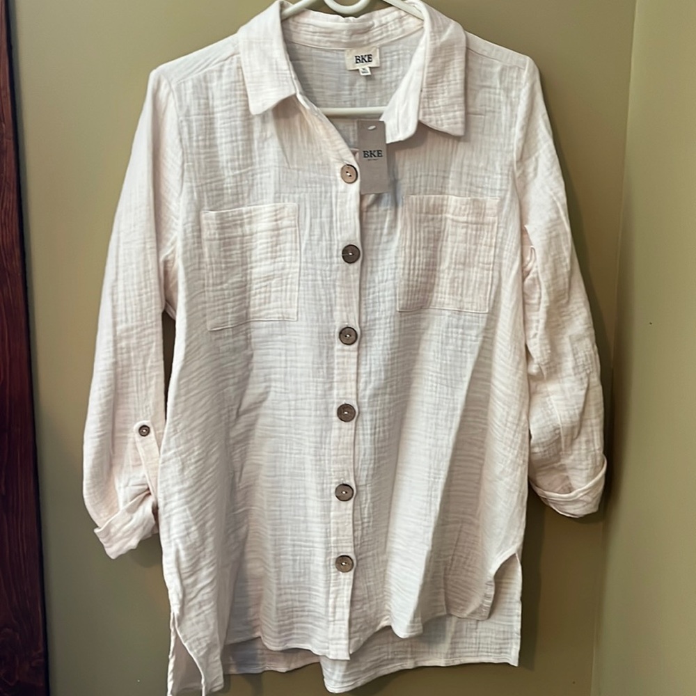 BKE  button down shirt , NWT, women’s M